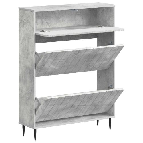 Ormar za cipele ZWOLLE 78 x 24 x 103 cm Konstruirano drvo - Betonska siva Cijena