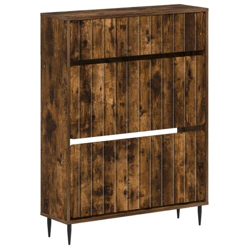 Ormar za cipele ZWOLLE 78 x 24 x 103 cm Konstruirano drvo - Dimljeni hrast Cijena