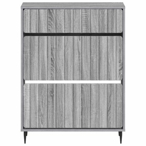 Ormar za cipele ZWOLLE 78 x 24 x 103 cm Konstruirano drvo - Siva Sonoma Cijena