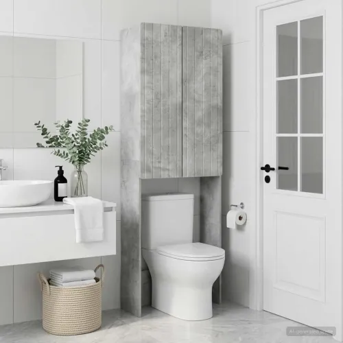 Kabinetska WC ZWOLLE Betonska siva 66 x 25,5 x 190 cm - Betonska siva Cijena