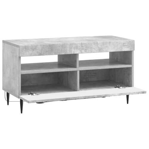 LED TV kabinet ZWOLLE 81 x 35 x 43 cm Betonska siva - Betonska siva Cijena