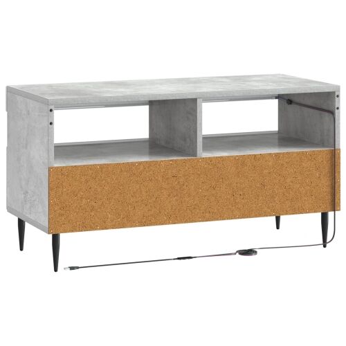 LED TV kabinet ZWOLLE 81 x 35 x 43 cm Betonska siva - Betonska siva Cijena