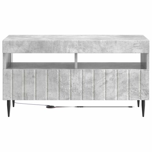 LED TV kabinet ZWOLLE 81 x 35 x 43 cm Betonska siva - Betonska siva Cijena