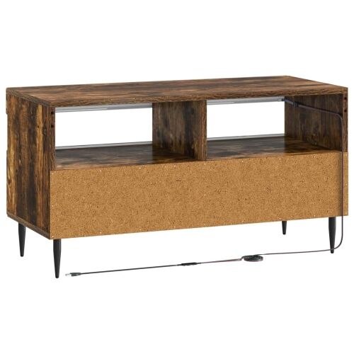 LED TV kabinet ZWOLLE 81 x 35 x 43 cm Dimljeni hrast - Dimljeni hrast Cijena