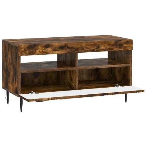 LED TV kabinet ZWOLLE 81 x 35 x 43 cm Dimljeni hrast - Dimljeni hrast Cijena