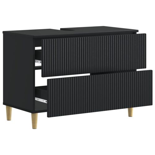 Kupaonski ormarić za sudoper ARNHEM Crna 82 x 41 x 59 cm - Crna Cijena