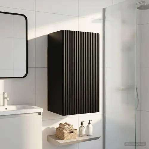 Kupaonski zidni ormarić ARNHEM Crna 30 x 31 x 59 cm - Crna Cijena