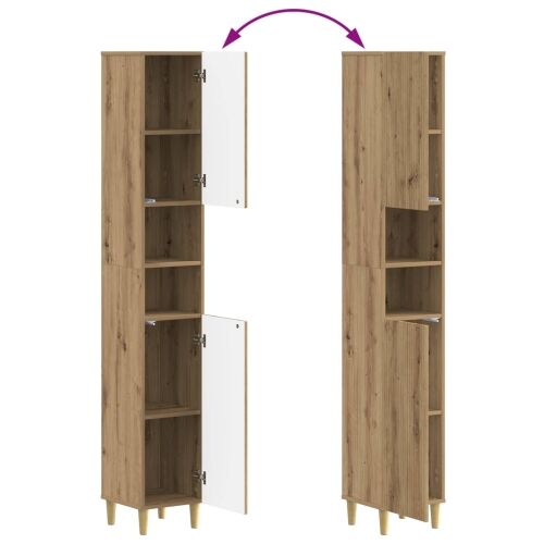 Kupaonski ormar s otvorenom policom ARNHEM Hrast artisan - Hrast artisan Cijena