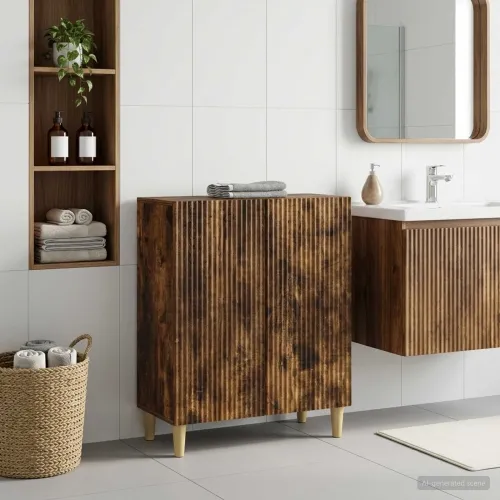 Ormarić za kupaonicu ARNHEM Dimljeni hrast 59,5 x 31 x 80 cm - Dimljeni hrast Cijena