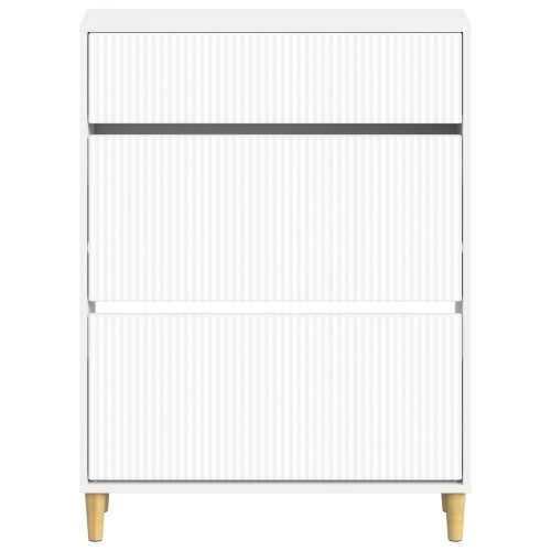 Ormar za cipele ARNHEM 78 x 24 x 103 cm Konstruirano drvo - Bijela Cijena
