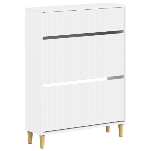 Ormar za cipele ARNHEM 78 x 24 x 103 cm Konstruirano drvo - Bijela Cijena