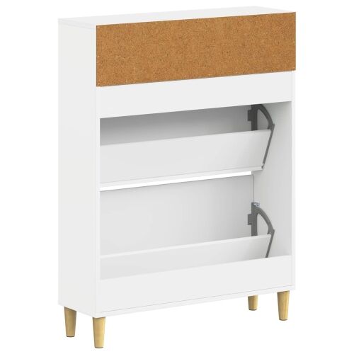Ormar za cipele ARNHEM 78 x 24 x 103 cm Konstruirano drvo - Bijela Cijena