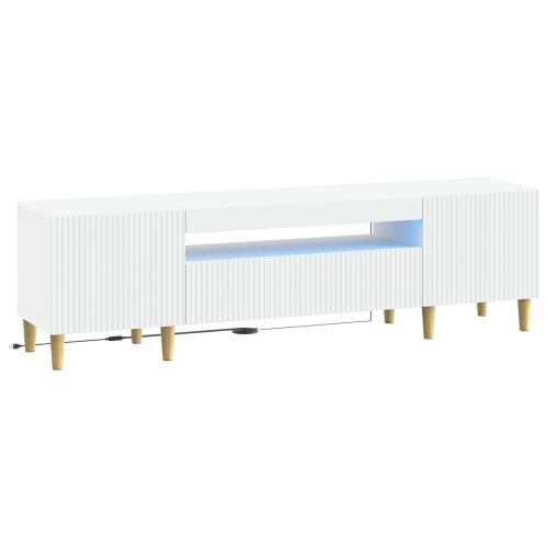LED TV kabinet ARNHEM 153 x 35 x 43 cm Bijela Konstruirano drvo - Bijela Cijena