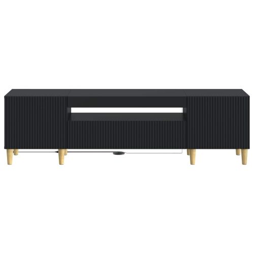 LED TV kabinet ARNHEM 153 x 35 x 43 cm Crna Konstruirano drvo - Crna Cijena