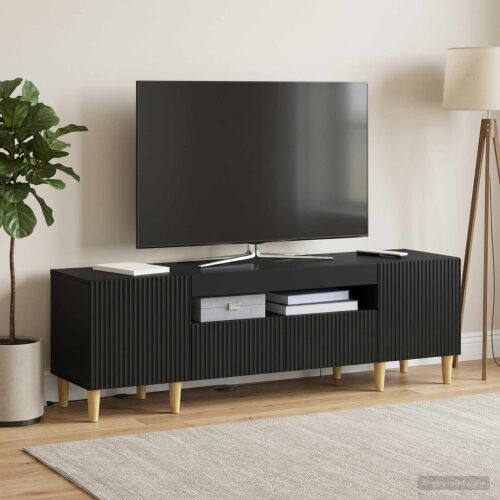 LED TV kabinet ARNHEM 153 x 35 x 43 cm Crna Konstruirano drvo - Crna Cijena