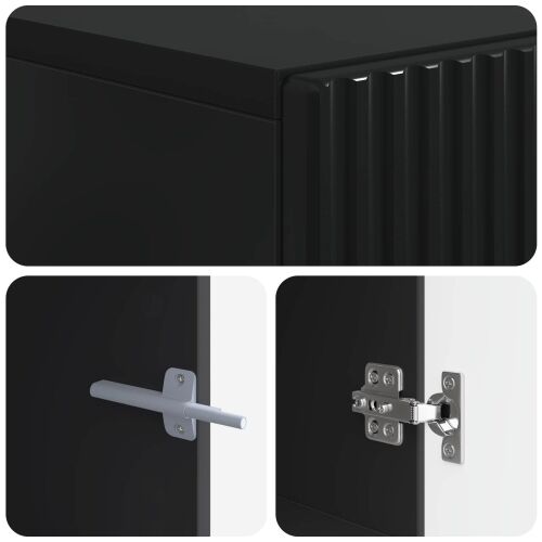 LED TV kabinet ARNHEM 153 x 35 x 43 cm Crna Konstruirano drvo - Crna Cijena