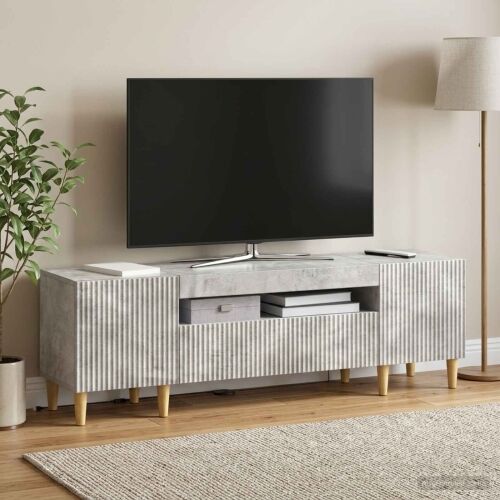 LED TV kabinet ARNHEM 153 x 35 x 43 cm Betonska siva - Betonska siva Cijena