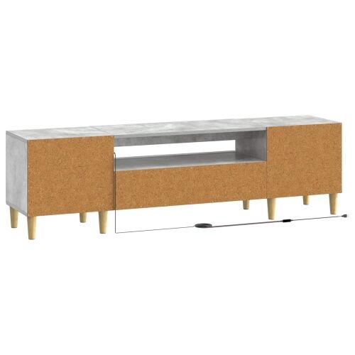 LED TV kabinet ARNHEM 153 x 35 x 43 cm Betonska siva - Betonska siva Cijena