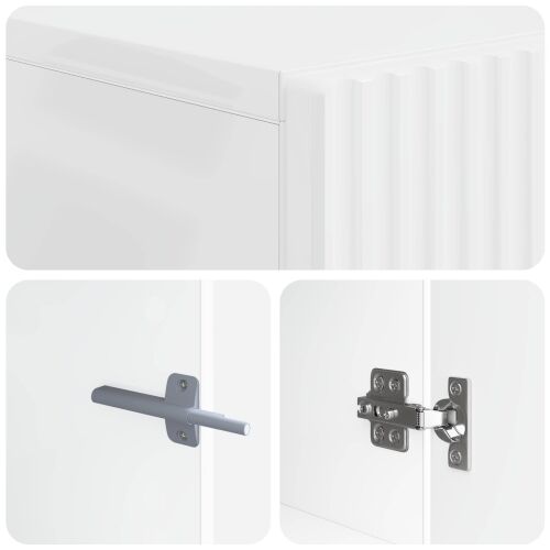 LED TV kabinet ARNHEM 153 x 35 x 43 cm Bijela visokog sjaja - Bijela visokog sjaja Cijena