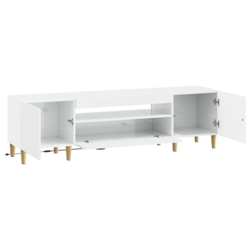 LED TV kabinet ARNHEM 153 x 35 x 43 cm Bijela visokog sjaja - Bijela visokog sjaja Cijena