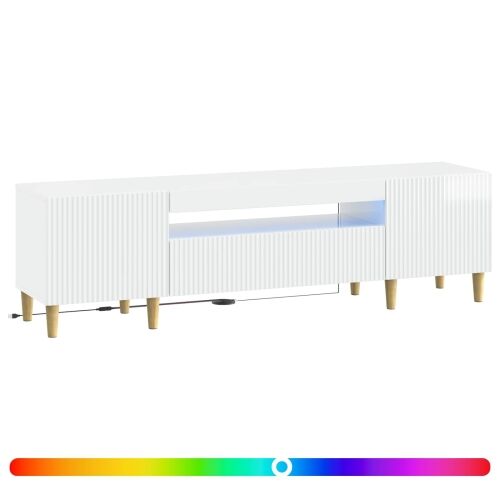 LED TV kabinet ARNHEM 153 x 35 x 43 cm Bijela visokog sjaja - Bijela visokog sjaja Cijena
