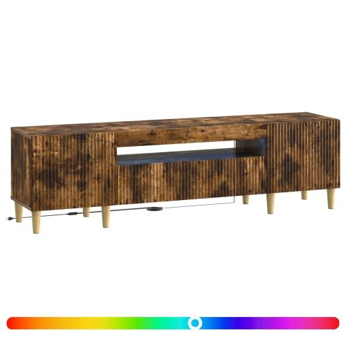 LED TV kabinet ARNHEM 153 x 35 x 43 cm Dimljeni hrast - Dimljeni hrast Cijena