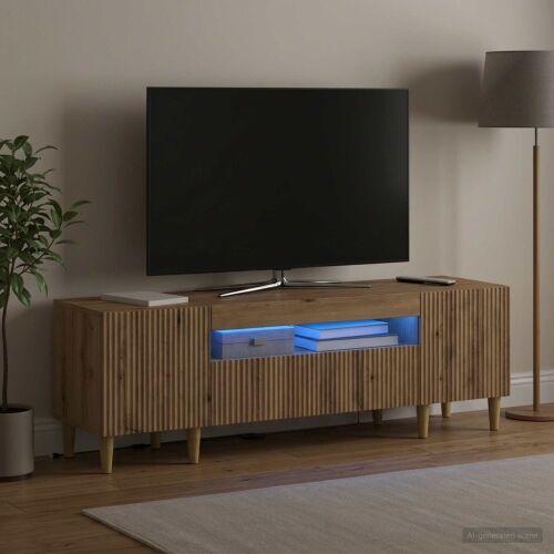 LED TV kabinet ARNHEM 153 x 35 x 43 cm Hrast artisan - Hrast artisan Cijena