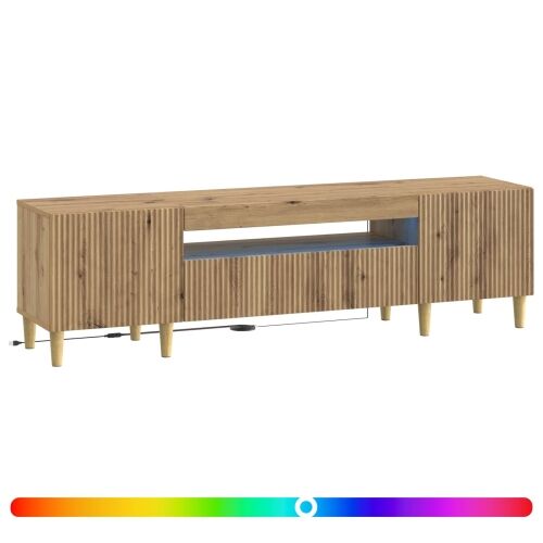 LED TV kabinet ARNHEM 153 x 35 x 43 cm Hrast artisan - Hrast artisan Cijena