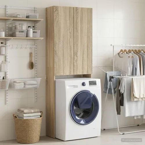 Kabinetska WC ARNHEM Hrast sonoma 66 x 25,5 x 190 cm - Hrast sonoma Cijena