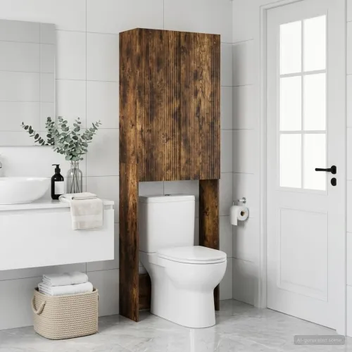 Kabinetska WC ARNHEM Dimljeni hrast 66 x 25,5 x 190 cm - Dimljeni hrast Cijena