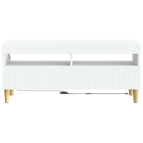 LED TV kabinet ARNHEM 100 x 35 x 43 cm Bijela Konstruirano drvo - Bijela Cijena