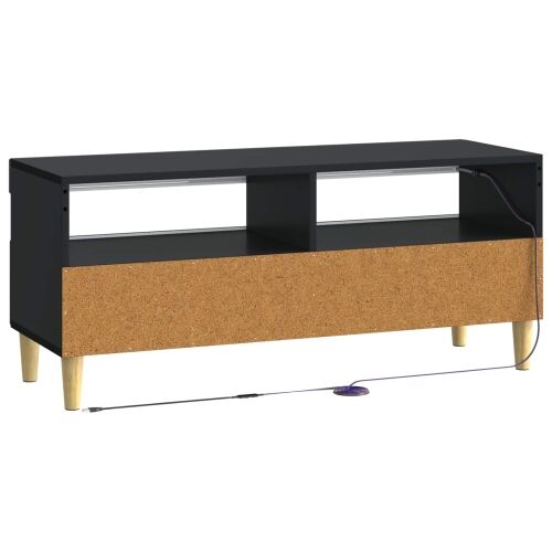 LED TV kabinet ARNHEM 100 x 35 x 43 cm Crna Konstruirano drvo - Crna Cijena