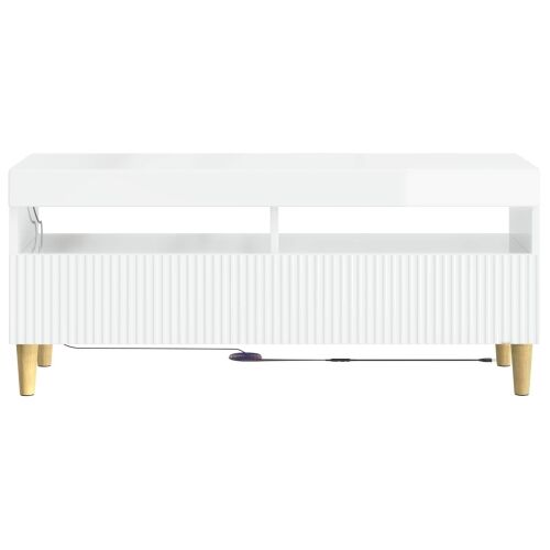 LED TV kabinet ARNHEM 100 x 35 x 43 cm Bijela visokog sjaja - Bijela visokog sjaja Cijena