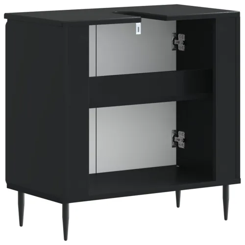 Kupaonski ormarić za sudoper HAARLEM Crna 59,5 x 31,5 x 59 cm - Crna Cijena