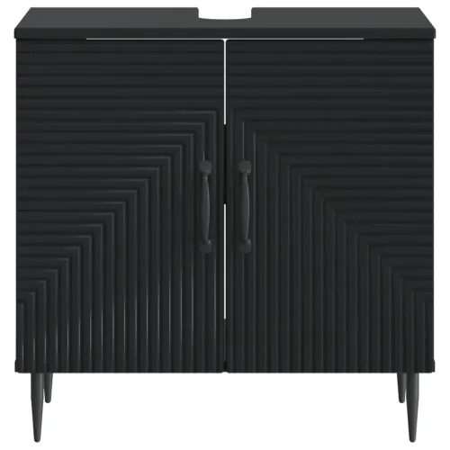 Kupaonski ormarić za sudoper HAARLEM Crna 59,5 x 31,5 x 59 cm - Crna Cijena