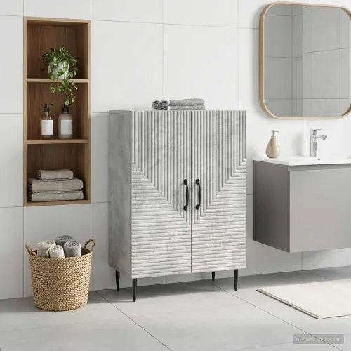 Ormarić za kupaonicu HAARLEM Betonska siva 59,5 x 31 x 80 cm - Betonska siva Cijena