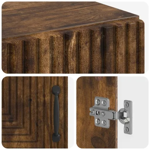 Ormarić za kupaonicu HAARLEM Dimljeni hrast 59,5 x 31 x 80 cm - Dimljeni hrast Cijena