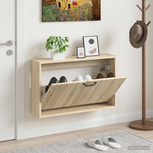 Ormar za cipele na zidu HAARLEM 71 x 17 x 43 cm Hrast sonoma - Hrast sonoma Cijena