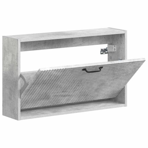 Ormar za cipele na zidu HAARLEM 71 x 17 x 43 cm Betonska siva - Betonska siva Cijena