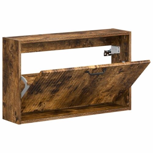 Ormar za cipele na zidu HAARLEM 71 x 17 x 43 cm Dimljeni hrast - Dimljeni hrast Cijena