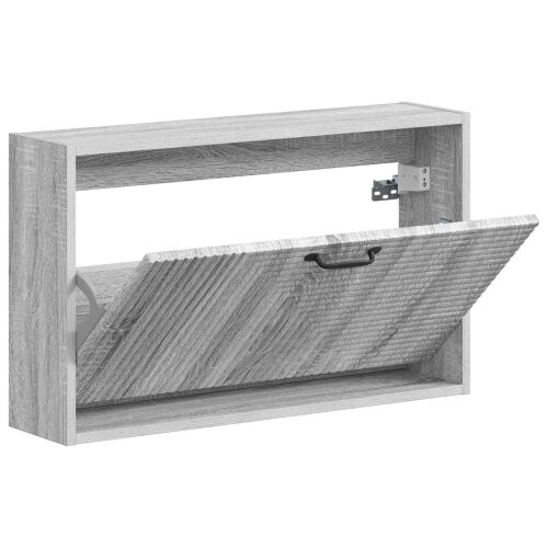 Ormar za cipele na zidu HAARLEM 71 x 17 x 43 cm Siva Sonoma - Siva Sonoma Cijena
