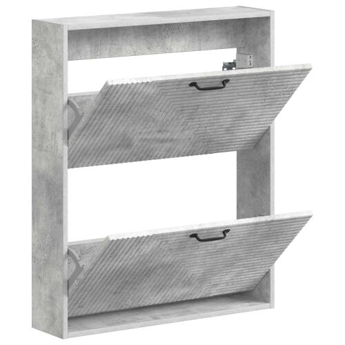 Ormar za cipele na zidu HAARLEM 71 x 17 x 86 cm Betonska siva - Betonska siva Cijena