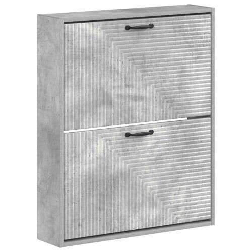 Ormar za cipele na zidu HAARLEM 71 x 17 x 86 cm Betonska siva - Betonska siva Cijena