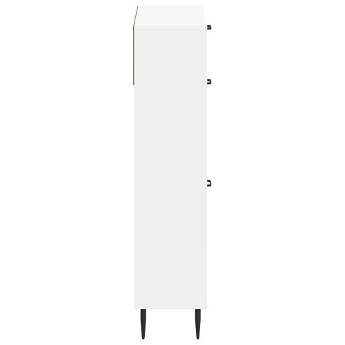Ormar za cipele HAARLEM 78 x 24 x 103 cm Konstruirano drvo - Bijela Cijena