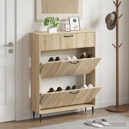 Ormar za cipele HAARLEM 78 x 24 x 103 cm Konstruirano drvo - Hrast sonoma Cijena