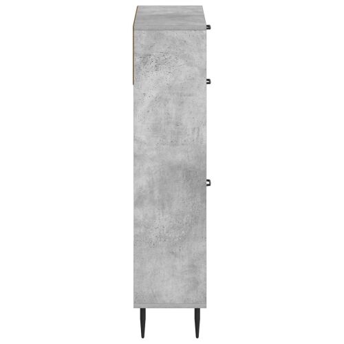 Ormar za cipele HAARLEM 78 x 24 x 103 cm Konstruirano drvo - Betonska siva Cijena