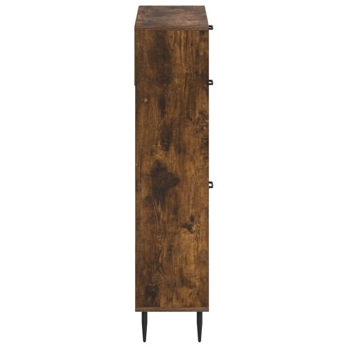 Ormar za cipele HAARLEM 78 x 24 x 103 cm Konstruirano drvo - Dimljeni hrast Cijena