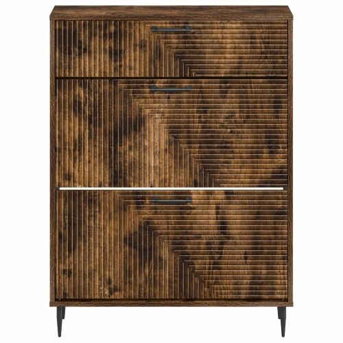 Ormar za cipele HAARLEM 78 x 24 x 103 cm Konstruirano drvo - Dimljeni hrast Cijena