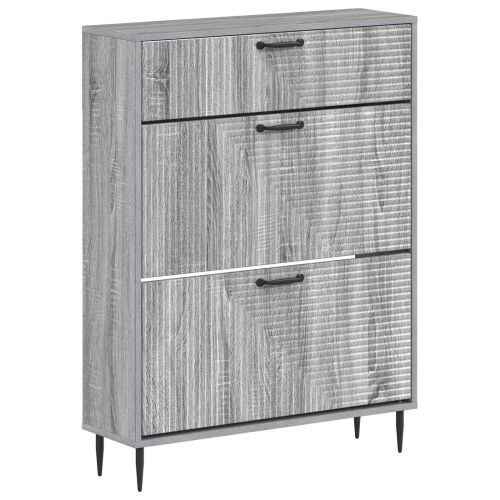 Ormar za cipele HAARLEM 78 x 24 x 103 cm Konstruirano drvo - Siva Sonoma Cijena