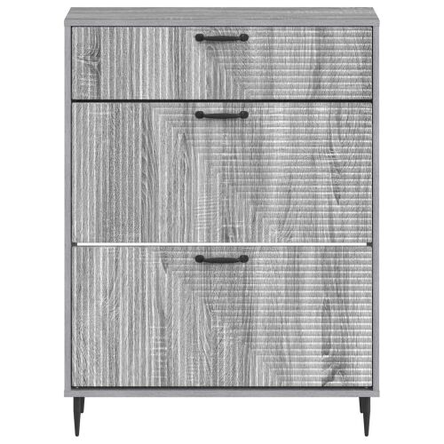 Ormar za cipele HAARLEM 78 x 24 x 103 cm Konstruirano drvo - Siva Sonoma Cijena